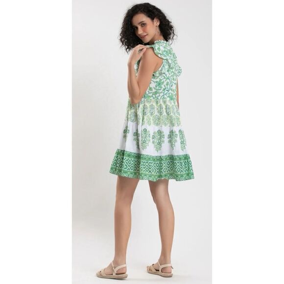 Celina Moon FLOSS MINI DRESS in Green Size XS - Picture 3 of 8
